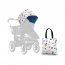Капюшон+сумка Donkey Andy Warhol Fabric - Butterflies-Blue