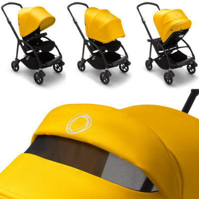 Прогулочная коляска Bugaboo Bee 6 Complete Black/Lemon Yellow 500304LM01